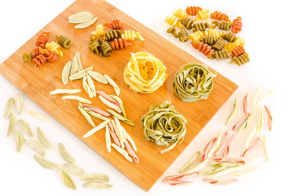 Different types of Italian pasta - Photo, Image