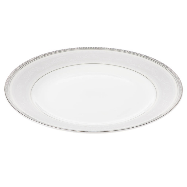 обідня тарілка порожня ізольована на білому фоні
 - Фото, зображення