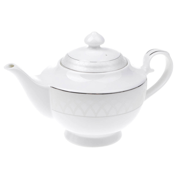 Panela de chá vazia isolada no fundo branco
 - Foto, Imagem
