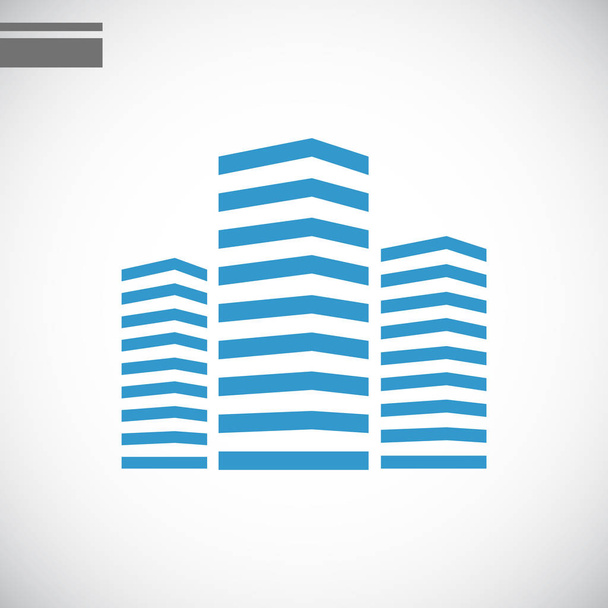 Modern buildings icon - Vector, Image