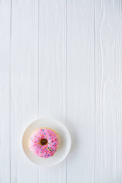 One pink sweet donut - Photo, Image