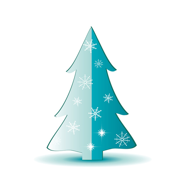 Vector εικονογράφηση χριστουγεννιάτικο δέντρο - Διάνυσμα, εικόνα