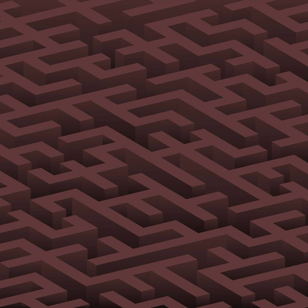  3d Labyrinth dunkle Farbe - Vektor, Bild