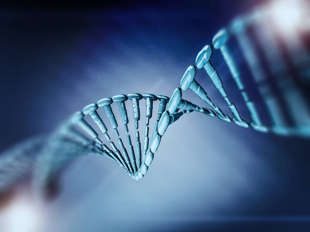 Illustration numérique d'un modèle ADN. rendu 3D
 - Photo, image