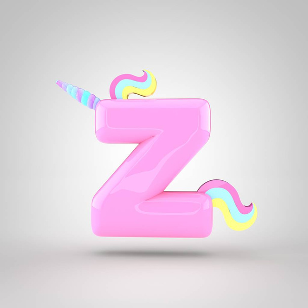pink unicorn symbol Z - Photo, Image