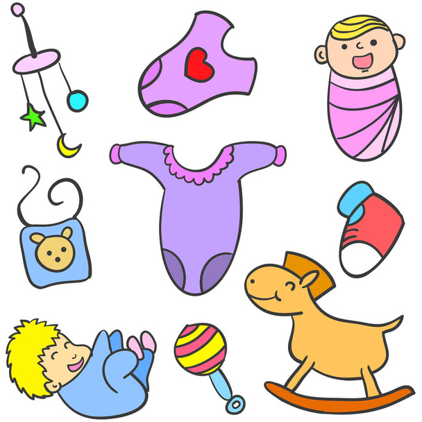 Коллекционный фонд детского игрушечного объекта
 - Вектор,изображение