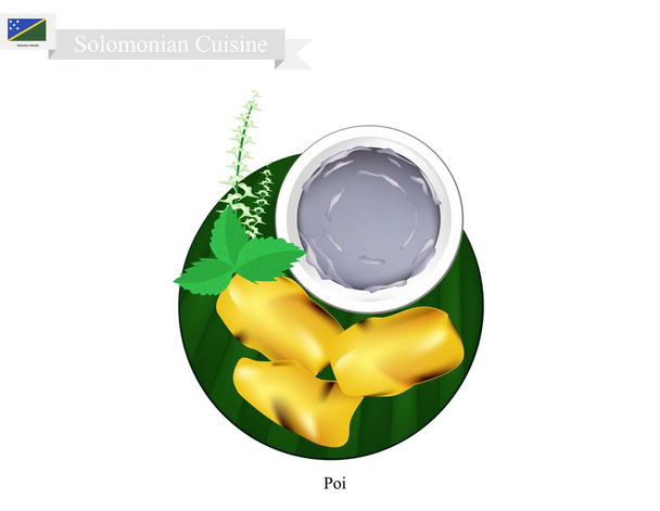 POI ή παραδοσιακή σούπα Solomonian ή Solomonian κουάκερ - Διάνυσμα, εικόνα