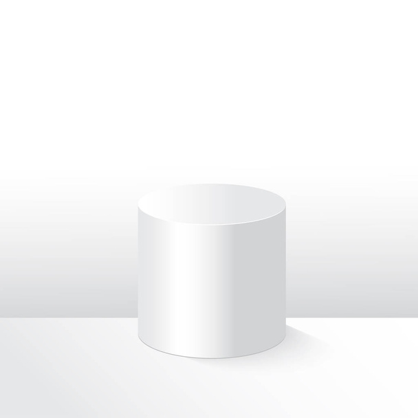 White pedestal template - Vector, afbeelding