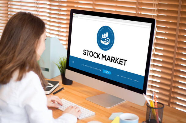 STOCK MARKET CONCEPT - Фото, изображение