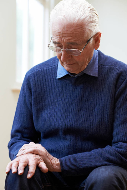 Senior Man Suffering With Parkinsons Diesease - Photo, image