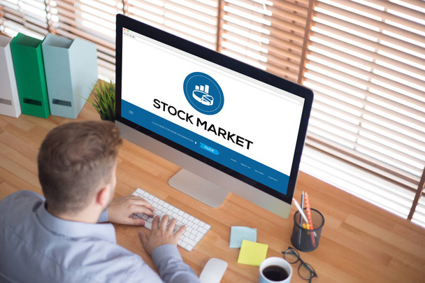 STOCK MARKET CONCEPT - Фото, изображение