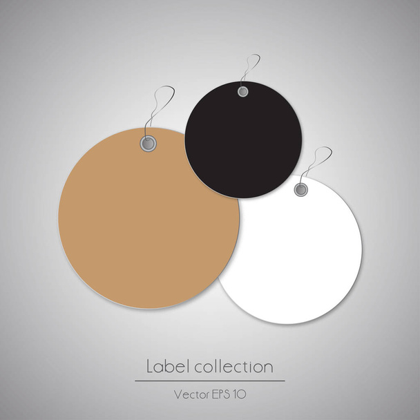 round hanging labels - Vector, Image
