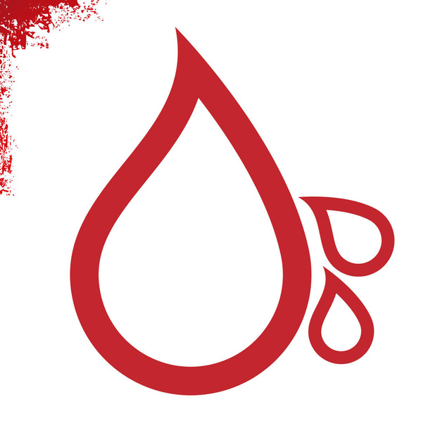 Drops of blood  illustration - Vector, Image