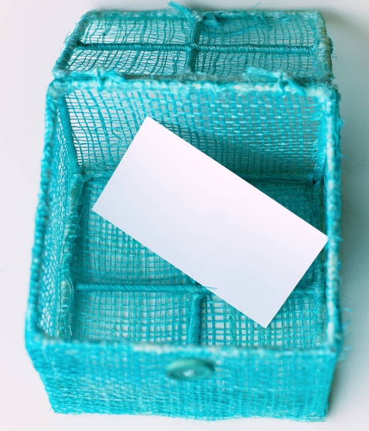 white empty card - Photo, Image