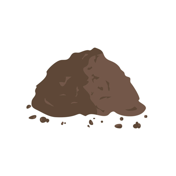 Toprak veya kompost yığını - Vektör, Görsel