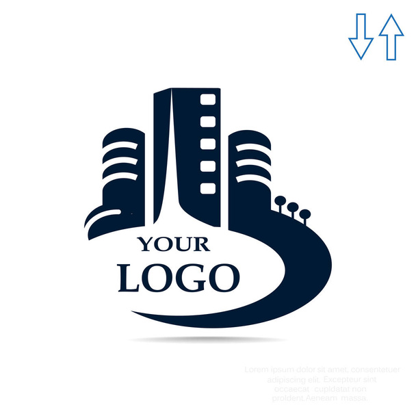 Logotipo de edifícios da cidade para sua empresa
 - Vetor, Imagem