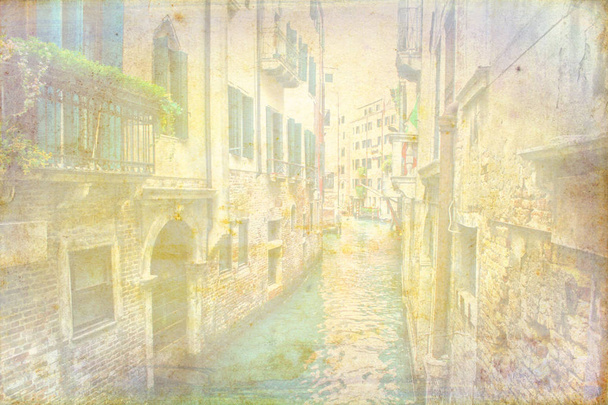 Venice art illustration texture - Photo, Image