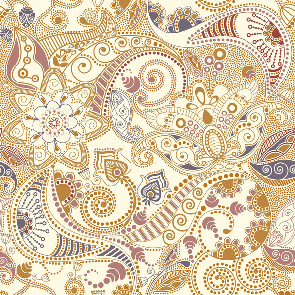 leichtes florales nahtloses Muster. bunter Hintergrund. Muster kann für Stoff, Tapete verwendet werden - Vektor, Bild