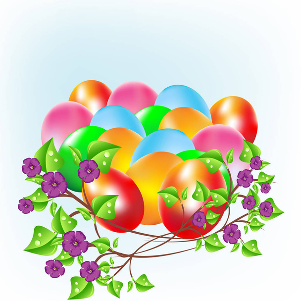 Easter egg vector illustration - Vektor, Bild