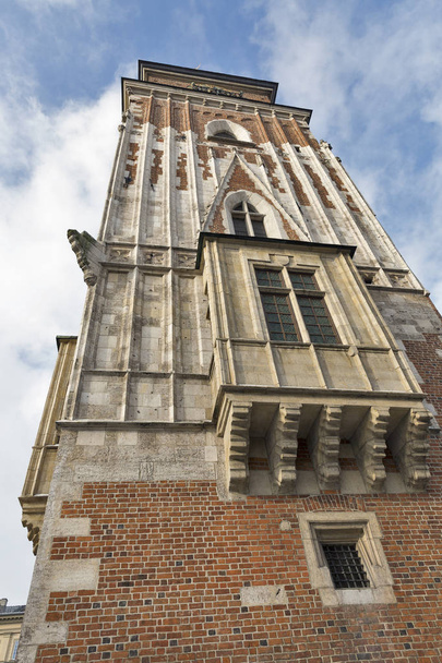 Krakkó gótikus városháza tower, Lengyelország. - Fotó, kép