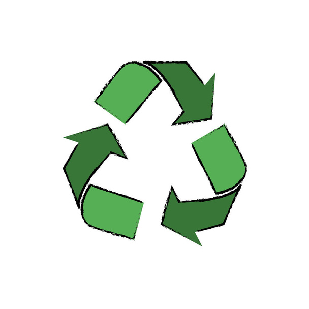 Recykling symbol ekologia - Wektor, obraz