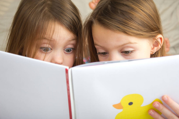 Niños leyendo un cuento
 - Foto, imagen