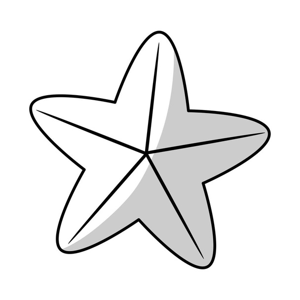 Estrella de mar icono - Vector, imagen