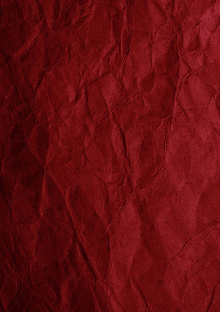 red wrinkled craft paper background for design - Фото, зображення