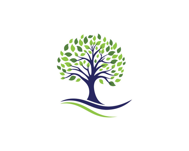 Ağaç logo ve sembolleri logo simge ve şablon - Vektör, Görsel