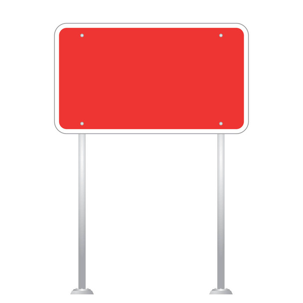 Blank Road Sign Board vector - Vector, Image
