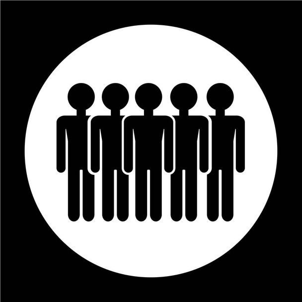 Lidé ploché ikony - Vektor, obrázek
