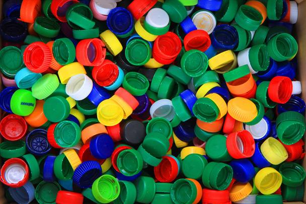 műanyag kisállat sapkák textúra - Fotó, kép