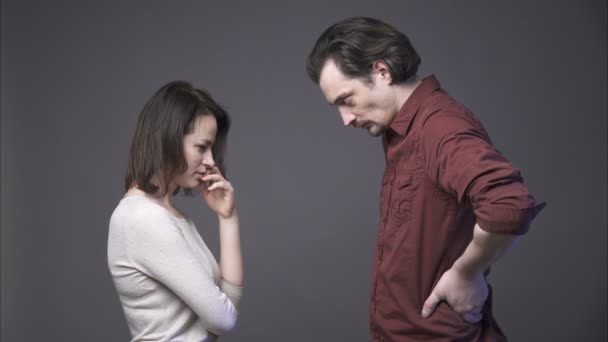 Νεαρό ζευγάρι σχέση κρίση - Πλάνα, βίντεο