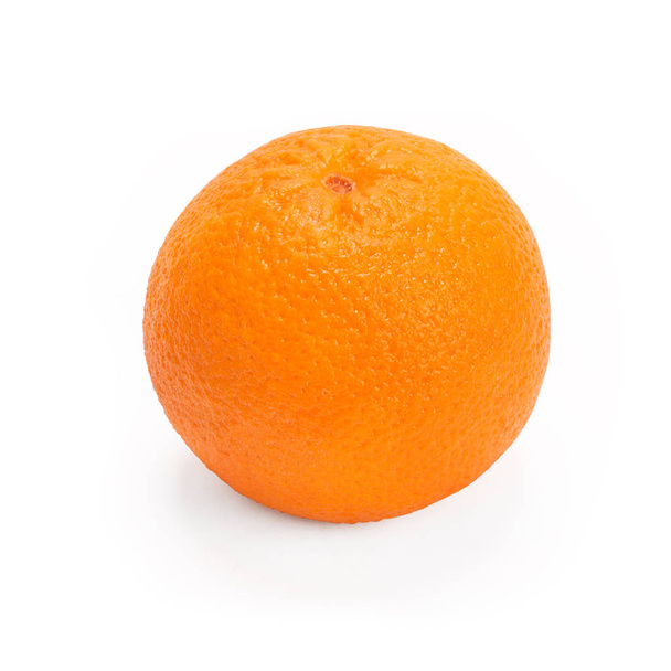 Ripe orange isolated on white - Foto, Imagen