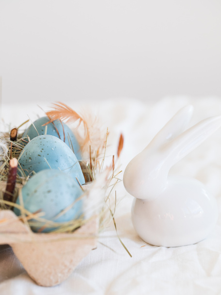 μπλε Πασχαλινά αυγά - Φωτογραφία, εικόνα