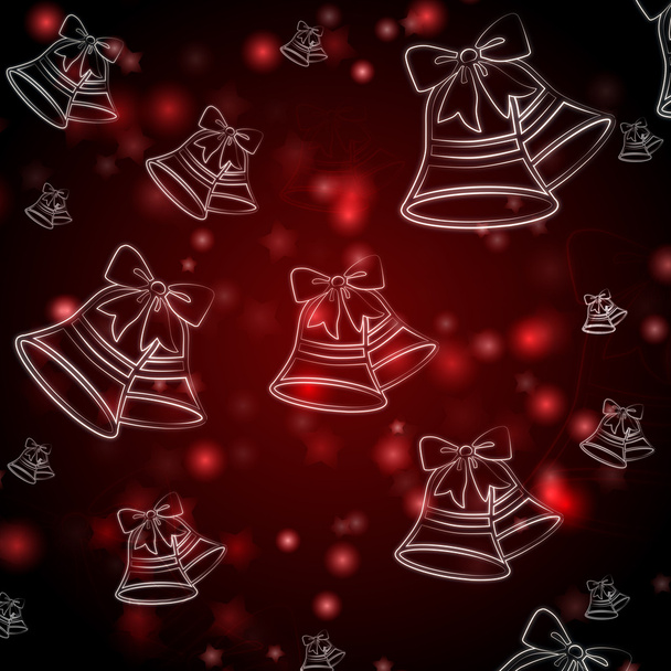 Fond rouge abstrait avec cloches de Noël
 - Photo, image
