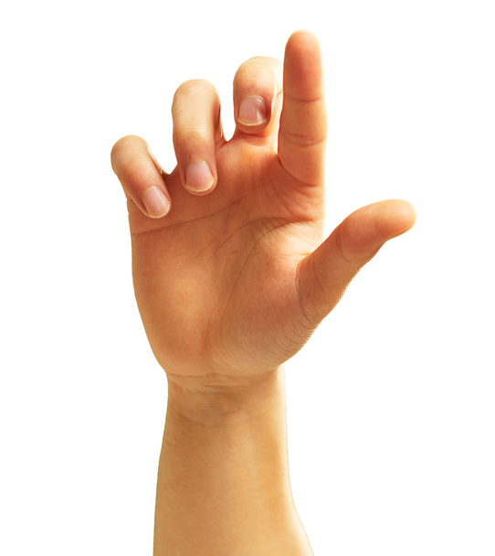 χειρονομία με ανθρώπινο χέρι - Φωτογραφία, εικόνα