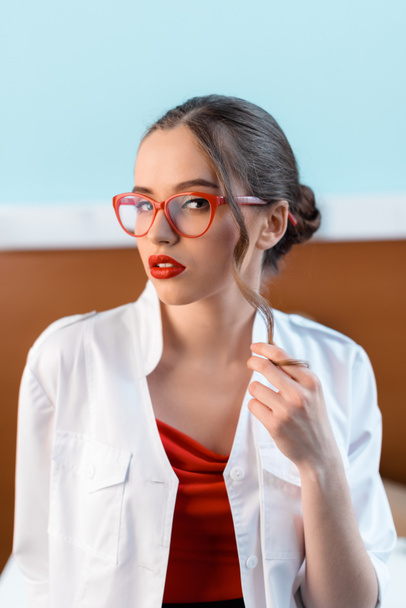 young woman in eyeglasses - Fotó, kép