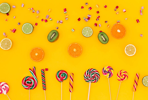 The colorful candies background - Foto, Imagen