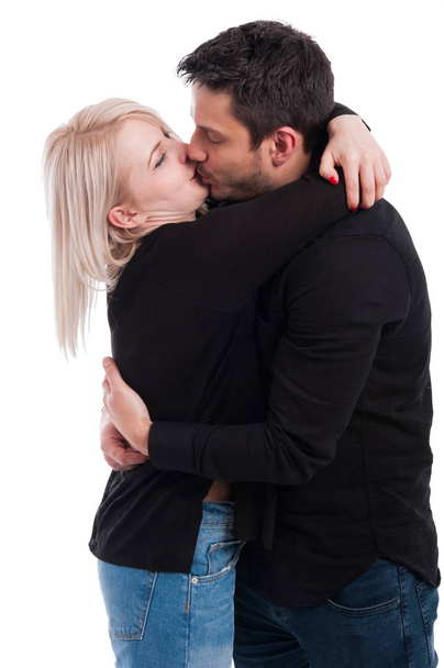 Romantic couple kissing passionately - Foto, Imagen