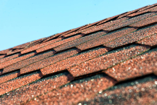 Telha telhados, padrões de céu azul - Foto, Imagem
