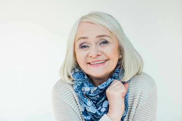 smiling senior woman - Fotó, kép