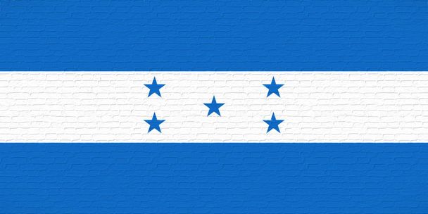 Σημαία της Ονδούρας τοίχου - Φωτογραφία, εικόνα