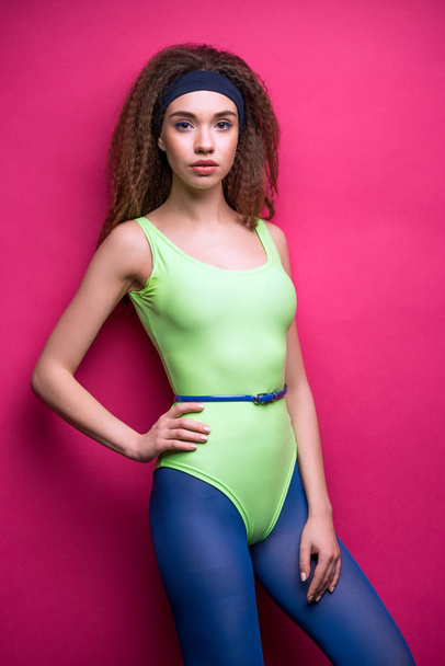 woman in fitness clothing - 写真・画像