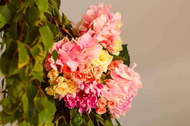 Beautiful Composition with flowers on the wedding day - Zdjęcie, obraz
