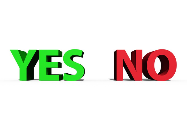 Yes No Sign - Foto, Bild
