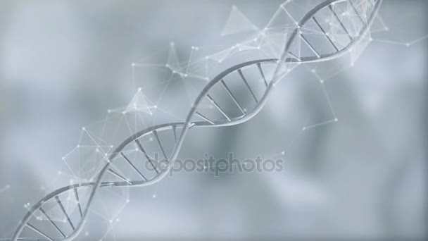 αφηρημένη βρόχος μορίου Dna - Πλάνα, βίντεο