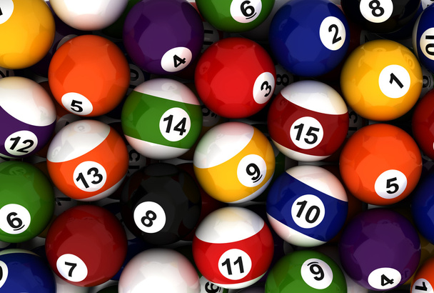 Poolball Background - Foto, afbeelding
