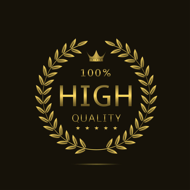 High quality label - Wektor, obraz