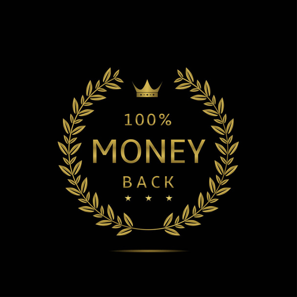 Money back label - Vector, Image